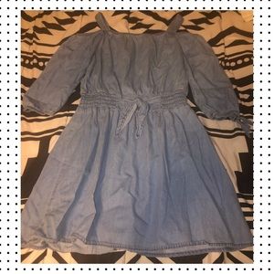Denim mini dress